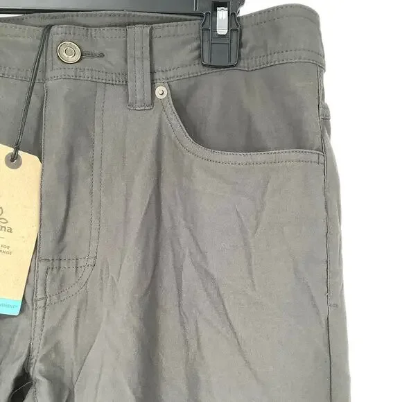 PrAna Men's 38x32 Gray Brion Pants II Stretch Zion Straight Outdoor Hiking K7-5